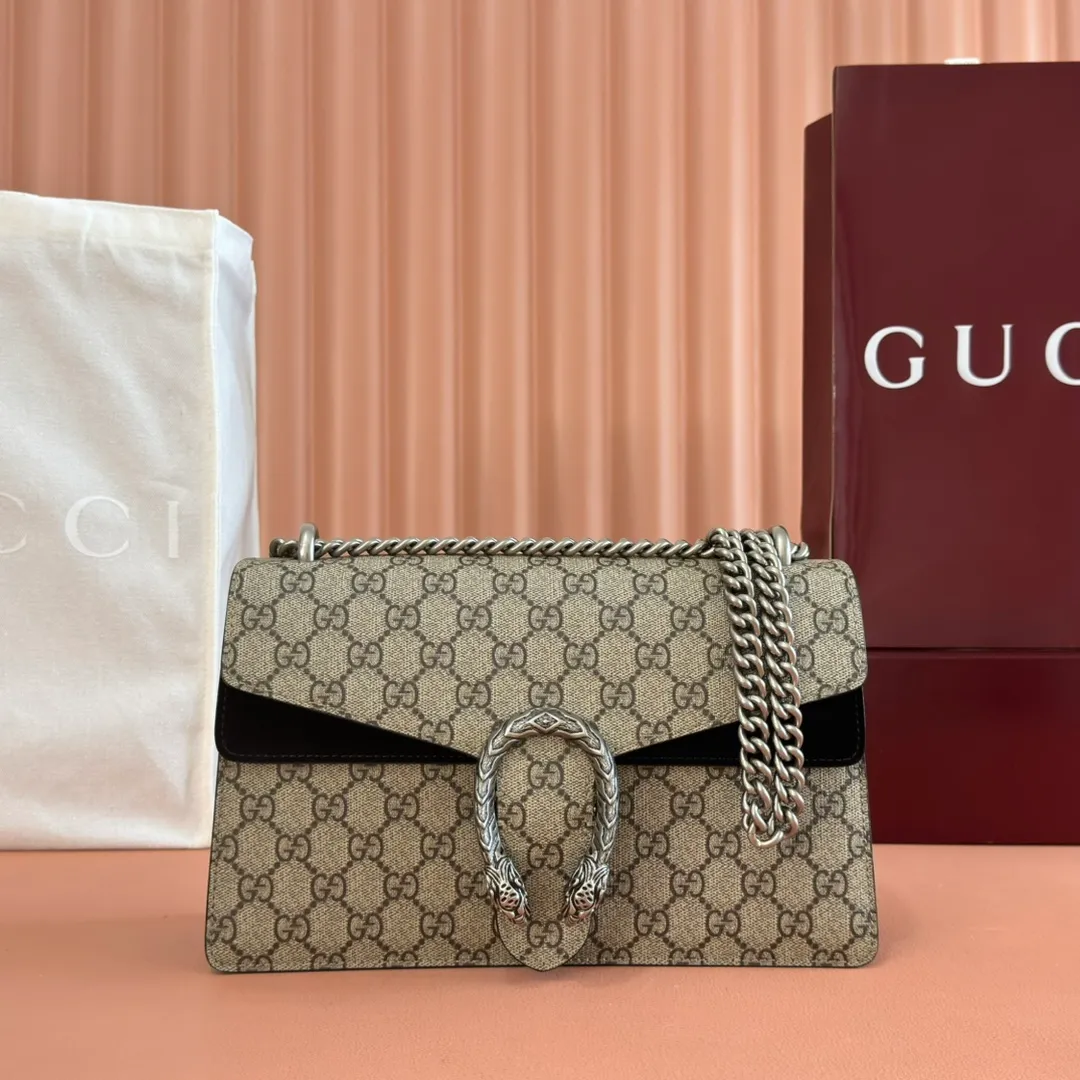 p1120. 📣📣📣【Original leather with 🌈full counter packaging】🔥🔥Gucc1 Dionysus Bag Dionysus is the favorite of Internet celebrities. The stunning Gucc1 Dionysus bag is enough to make you drunk ~ Model: 400249 Size: 28*18*9cm🧨