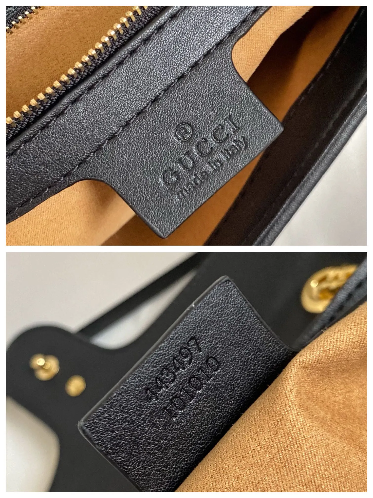 Upgraded version of real shot #💰320 Style number: 443497 apricot black Size: 26x15x7cm Gucci marmont medium spring and summer new model Soft yet stiff shape. GG canvas with cowhide Outlined with contrasting black leather piping. Flip design. One shoulder✅Crossbody✅