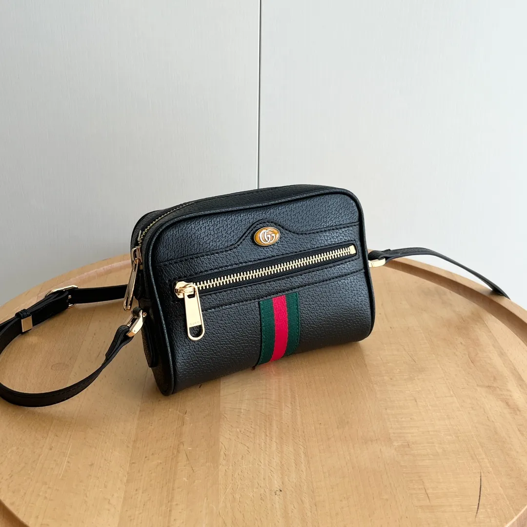 Actual shot #💰260 Model: 517350 Size: 17.5*12*5.5cm Gucci Ophidia series can be said to be out of control in retro style Crossbody shoulder strap🉑️Adjustable shoulder strap✅Keychain included
