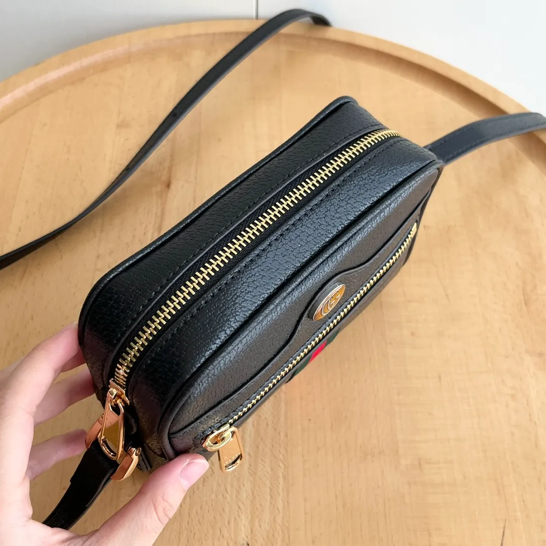 Actual shot #💰260 Model: 517350 Size: 17.5*12*5.5cm Gucci Ophidia series can be said to be out of control in retro style Crossbody shoulder strap🉑️Adjustable shoulder strap✅Keychain included
