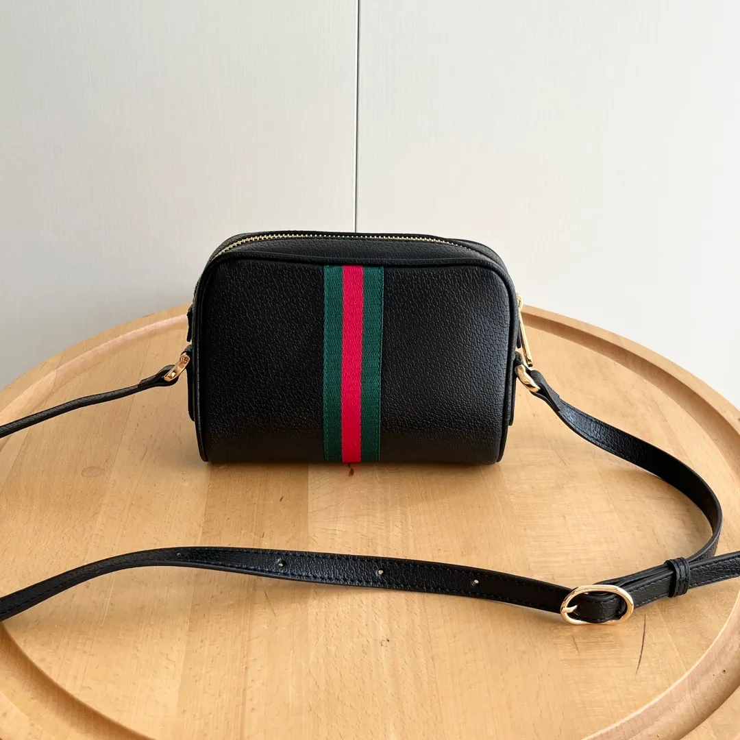 Actual shot #💰260 Model: 517350 Size: 17.5*12*5.5cm Gucci Ophidia series can be said to be out of control in retro style Crossbody shoulder strap🉑️Adjustable shoulder strap✅Keychain included