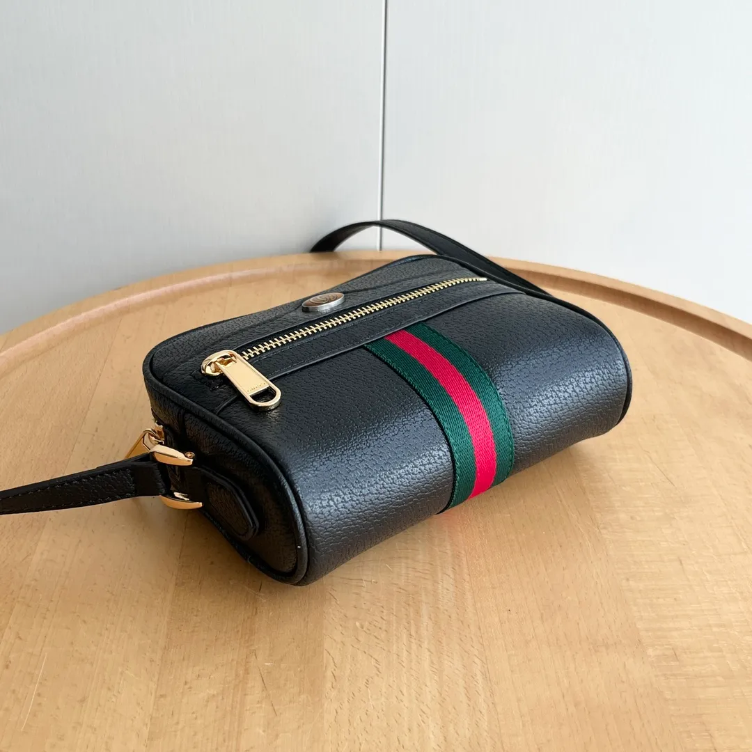 Actual shot #💰260 Model: 517350 Size: 17.5*12*5.5cm Gucci Ophidia series can be said to be out of control in retro style Crossbody shoulder strap🉑️Adjustable shoulder strap✅Keychain included