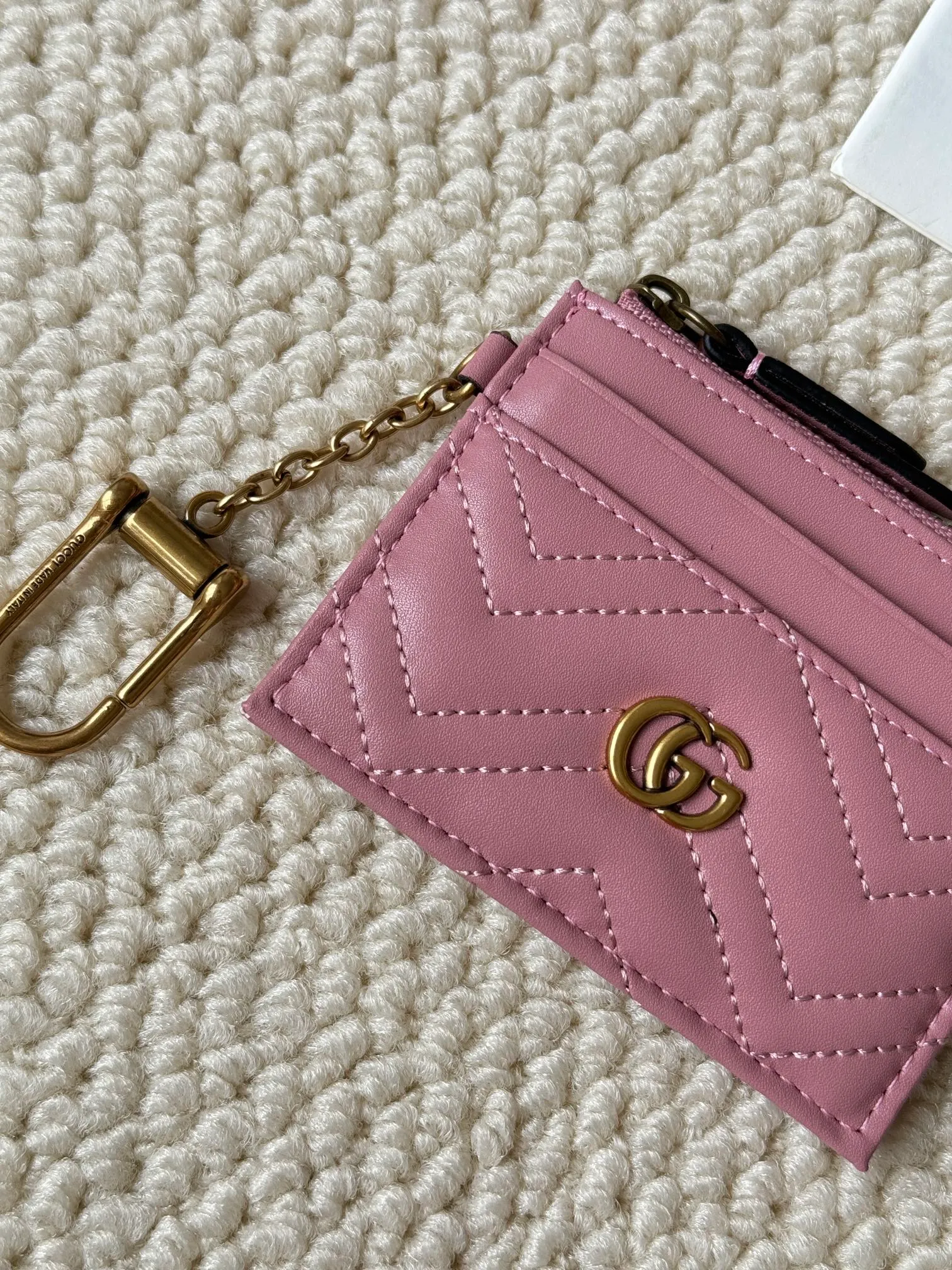 💰120 gucci card holder key🔑clasp new arrival! Actual shot of cowhide! Style number: 627064🎈🎈🎈Size: Width 10 X Height 7.5x1cm