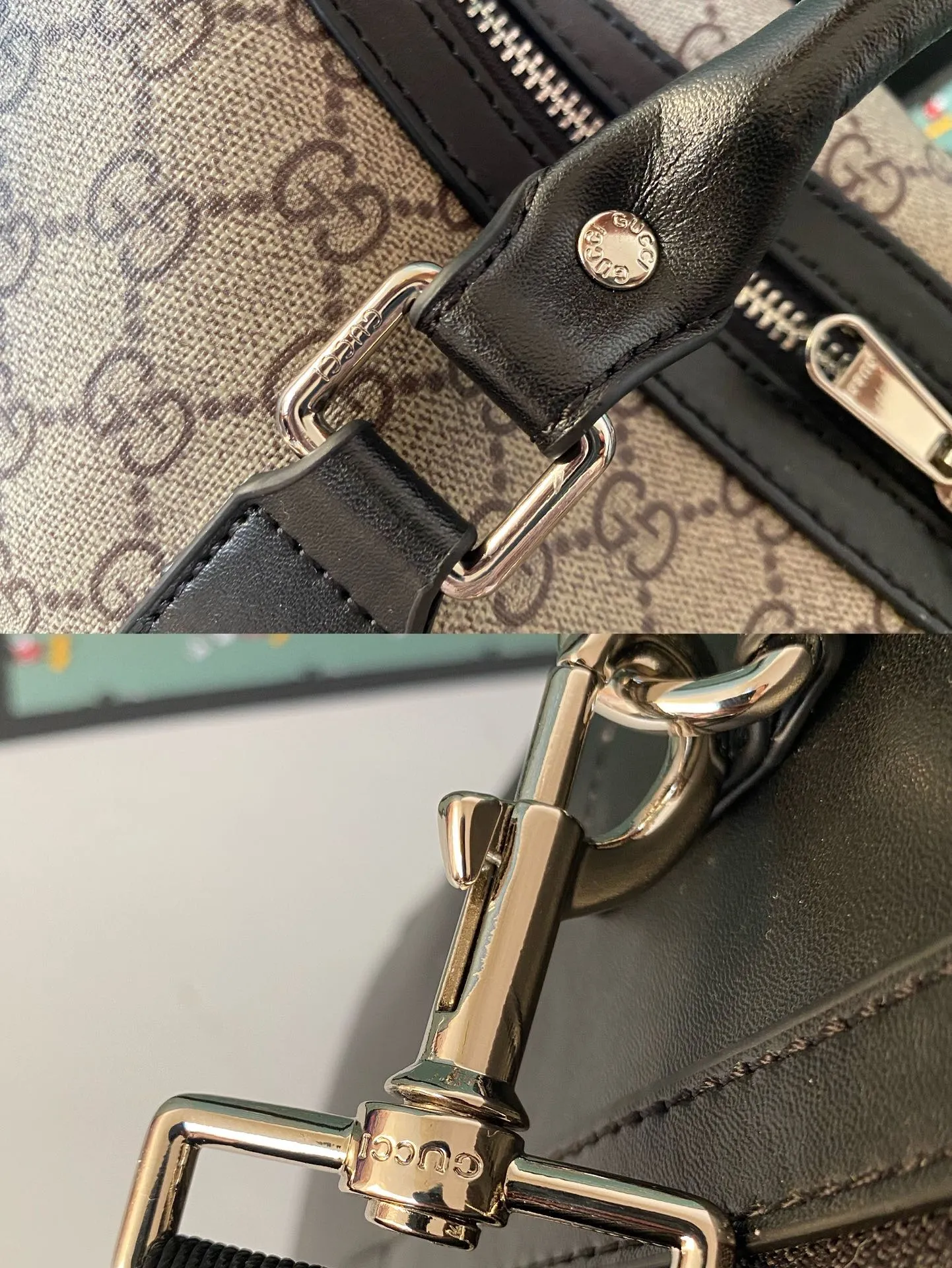 💰380 🆕GUCCI💝💝The latest small travel bag💗The texture is super soft and made of soft GG Supreme high-grade man-made canvas. This material is a softer version of GG Supreme high-grade man-made canvas. It is covered with microfiber fabric, decorated with GG patterns, and matched with black imported cowhide piping. It is full of personality! Comes with a detachable webbing shoulder strap. Style number: 474131 Kehu. Size: 45*27*24