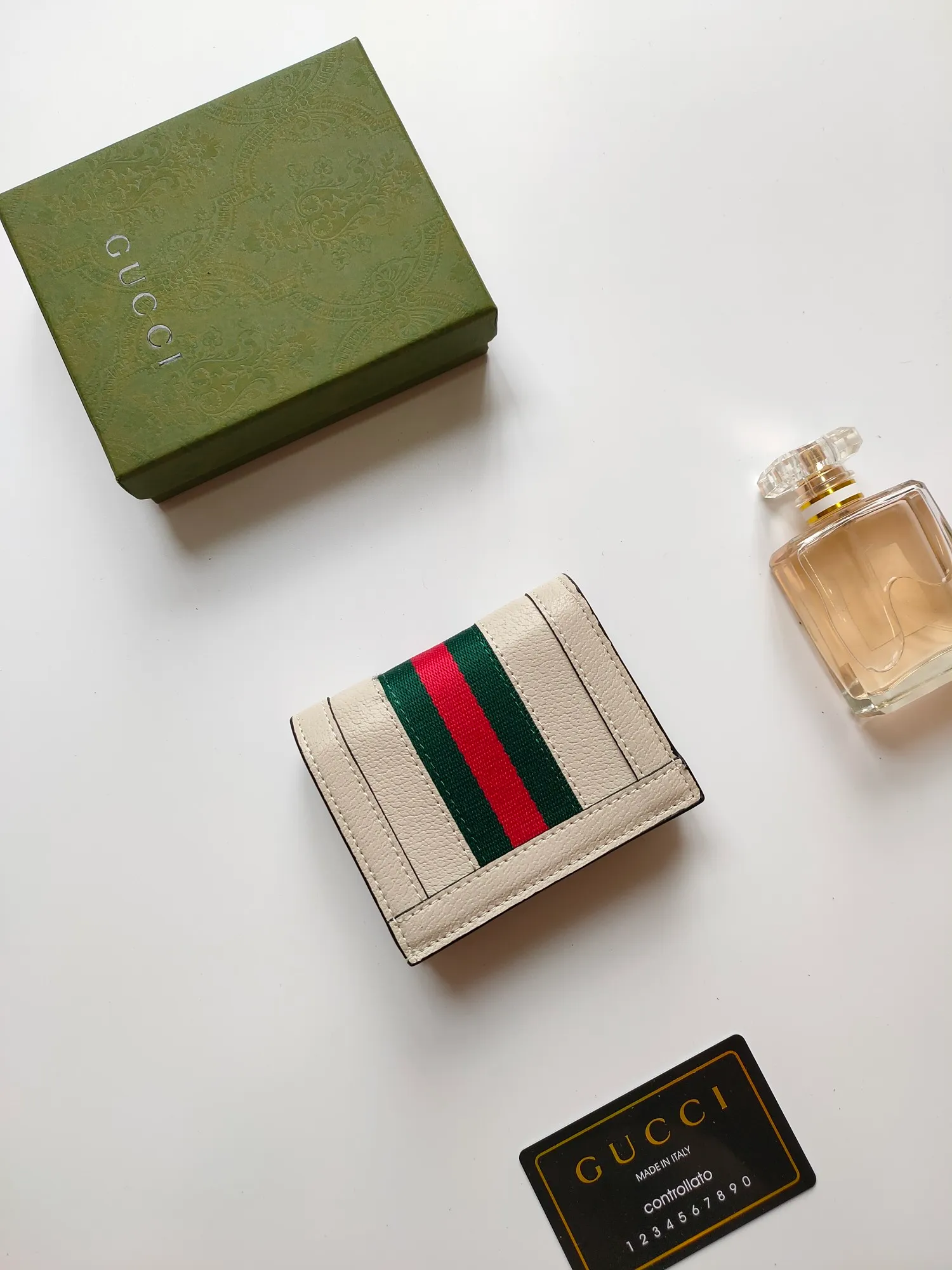 💰140 No.: 523155 gucci·leather original leather 🇮🇹，‼ ‼ Made of imported grained cow leather, paired with ebony double G fabric, gold hardware, official unique identity code👍👍counter quality, real photos📷, size 11cm*8.5cm*2.5cm💸💸💸