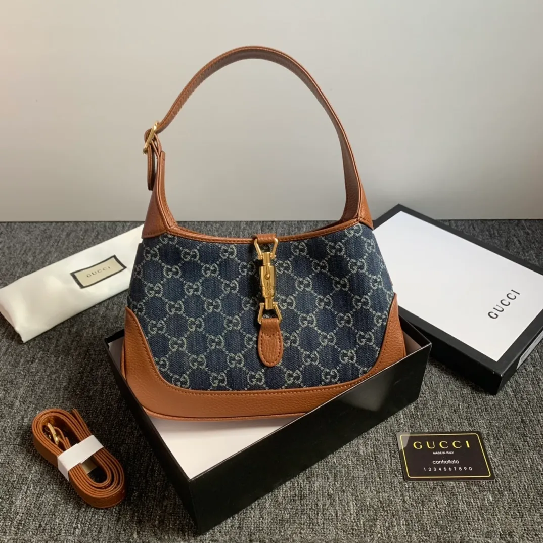 All categories Official website "Brand Women's Bags" Women's Bags 💙 GUCCI 2022 official new Gucci underarm bag wholesale Original order quality 58002000 Size: 27.5-19-4 Cm
