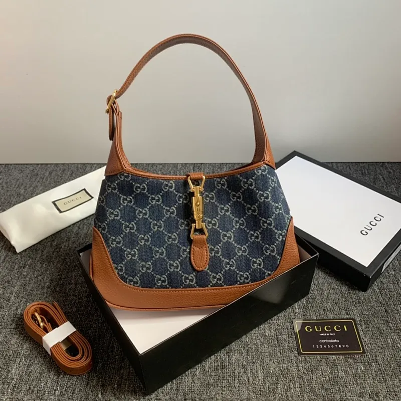 All categories Official website "Brand Women's Bags" Women's Bags 💙 GUCCI 2022 official new Gucci underarm bag wholesale Original order quality 58002000 Size: 27.5-19-4 Cm