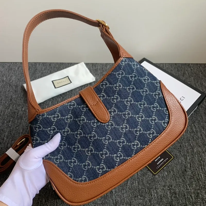 All categories Official website "Brand Women's Bags" Women's Bags 💙 GUCCI 2022 official new Gucci underarm bag wholesale Original order quality 58002000 Size: 27.5-19-4 Cm