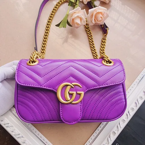 All categories Official website "Brand Women's Bags" Women's Bags 💙 GUCCI 2022 official new Gucci crossbody bag wholesale Original order quality 58001700 Size: 22-13-6Cm