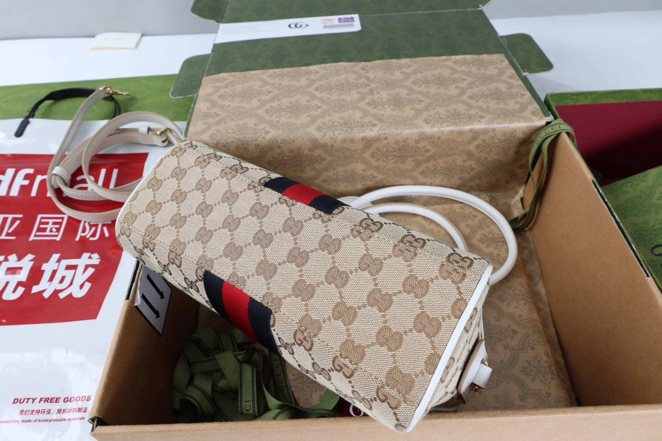 All Categories Official Website "Brand Women's Bags" Women's Bags 💙 GUCCI GUCCI 2026 New Classic GG Pattern Crossbody Bag