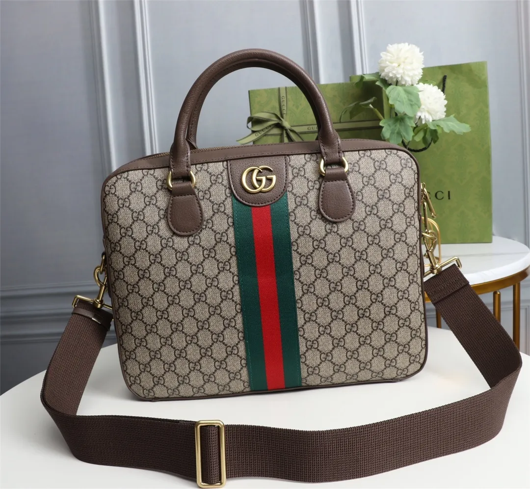 All categories Official website "Brand Women's Bags" Women's Bags 💙 GUCCI 2022 official new Gucci briefcase wholesale Original order quality 58002500 Size: 36.5-28.5-7 Cm