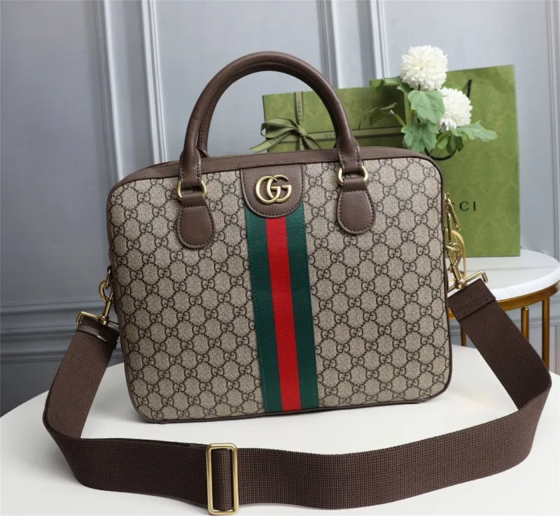 All categories Official website "Brand Women's Bags" Women's Bags 💙 GUCCI 2022 official new Gucci briefcase wholesale Original order quality 58002500 Size: 36.5-28.5-7 Cm