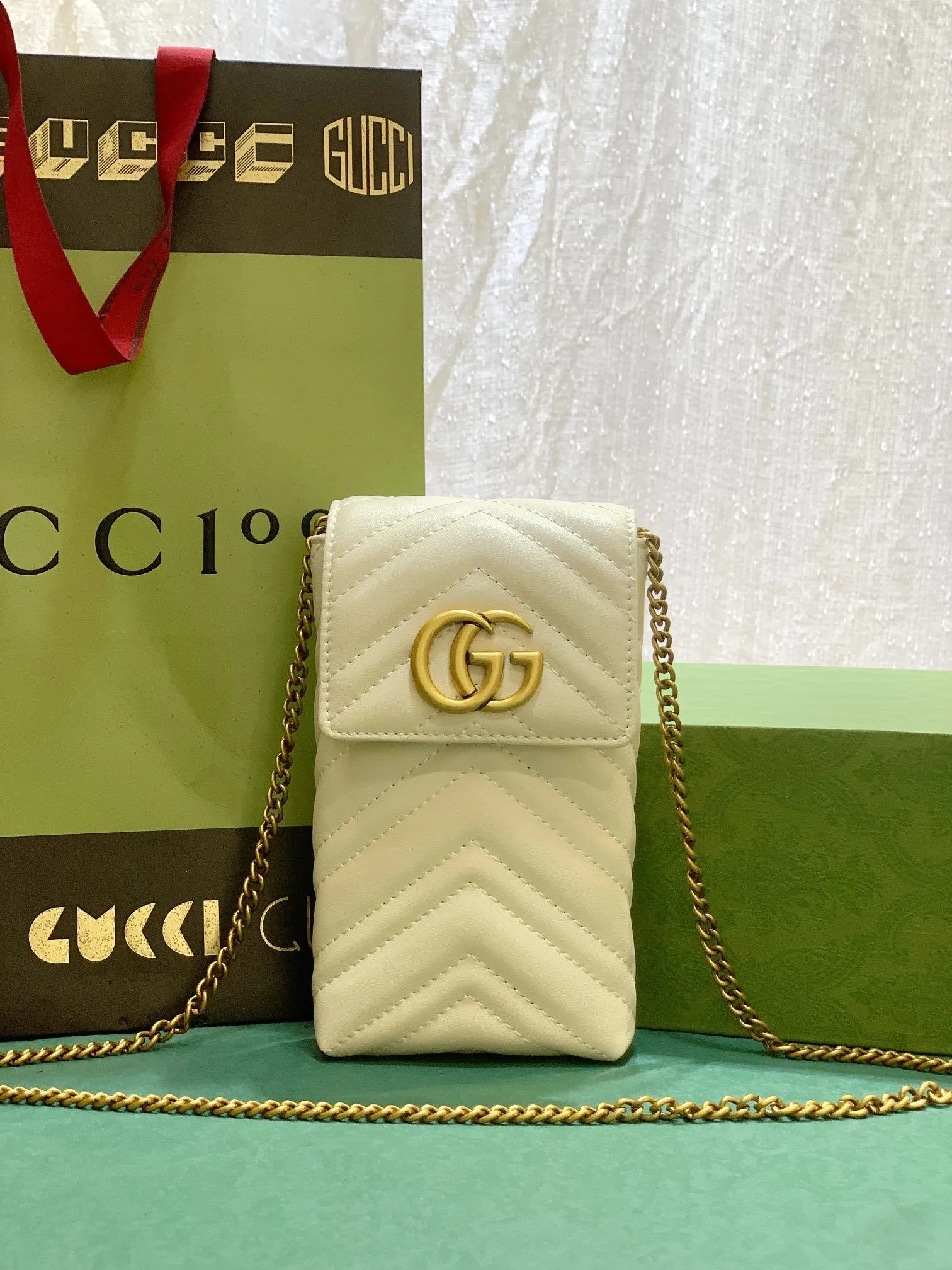 All categories Official website "Brand Women's Bags" Women's Bags 💙 GUCCI 2023 latest GUCCI mobile phone bag