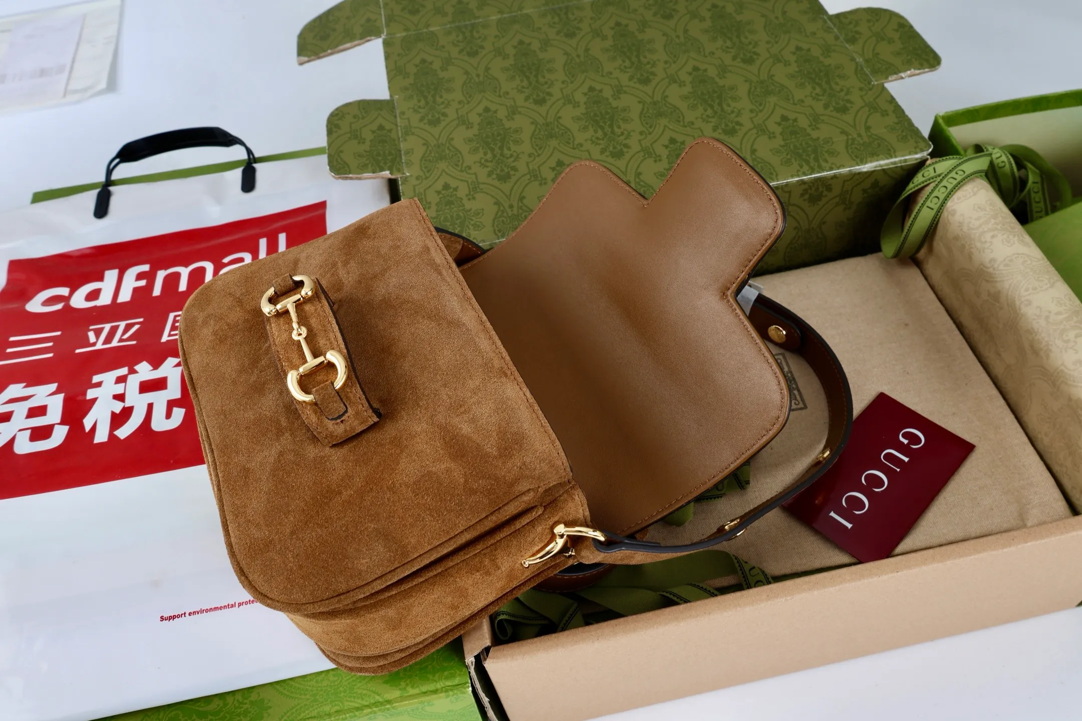All Categories Official Website "Brand Women's Bags" Women's Bags 💙 GUCCI GUCCI 2026 New Classic GG Pattern Crossbody Bag