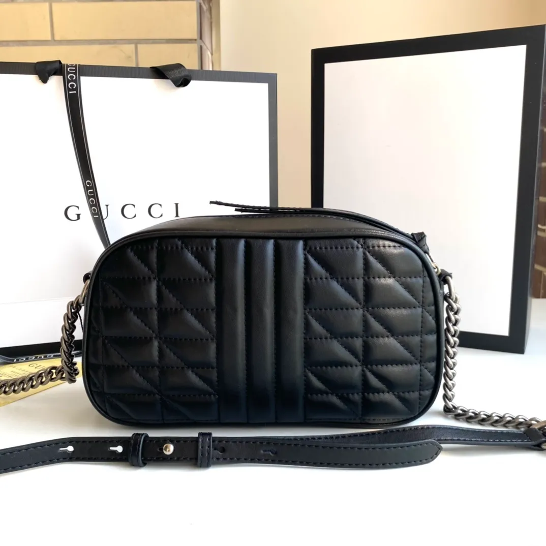 All categories Official website "Brand Women's Bags" Women's Bags 💙 GUCCI 2022 official new Gucci crossbody bag wholesale Original order quality 58001900 Size: 24-13-7Cm
