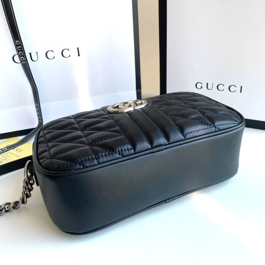 All categories Official website "Brand Women's Bags" Women's Bags 💙 GUCCI 2022 official new Gucci crossbody bag wholesale Original order quality 58001900 Size: 24-13-7Cm