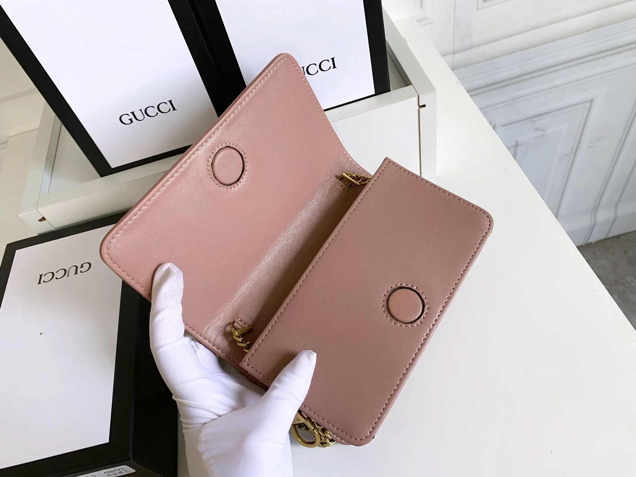 All categories Official website "Brand Women's Bags" Women's Bags 💙 GUCCI replica GUCCI, fine imitation GUCCI bag, GUCCI shoulder bag, 2023 official latest version GUCCI first layer cowhide chain bag, bag factory, original material, size: 18-10.5-4.5CM