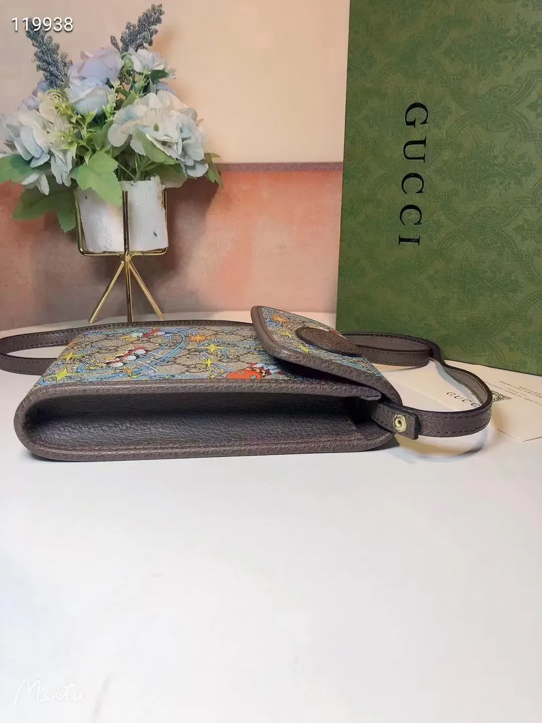 All categories Official website "Brand Women's Bags" Women's Bags 💙 GUCCI 2022 official new Gucci crossbody bag wholesale 5800900 Original order quality Size: 12-17 cm
