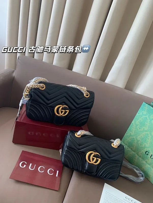 All Categories Official Website "Brand Women's Bags" Women's Bags 💙 GUCCI 2025 New GUCCIGG Marmont Marmont Chain Bag