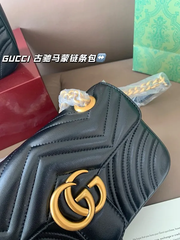 All Categories Official Website "Brand Women's Bags" Women's Bags 💙 GUCCI 2025 New GUCCIGG Marmont Marmont Chain Bag