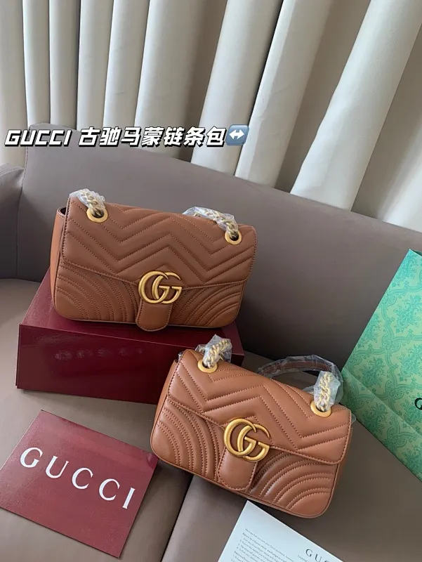 All Categories Official Website "Brand Women's Bags" Women's Bags 💙 GUCCI 2025 New GUCCIGG Marmont Marmont Chain Bag