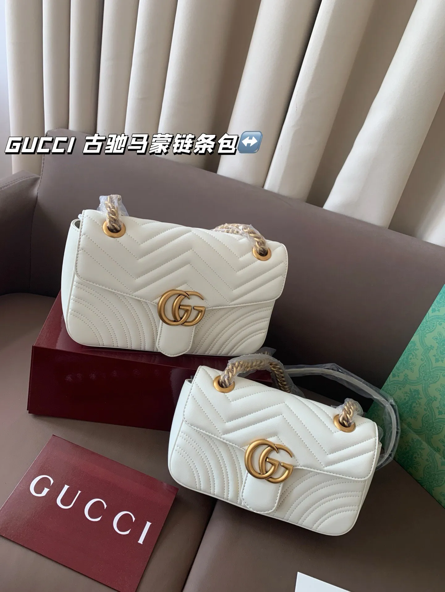 All Categories Official Website "Brand Women's Bags" Women's Bags 💙 GUCCI 2025 New GUCCIGG Marmont Marmont Chain Bag