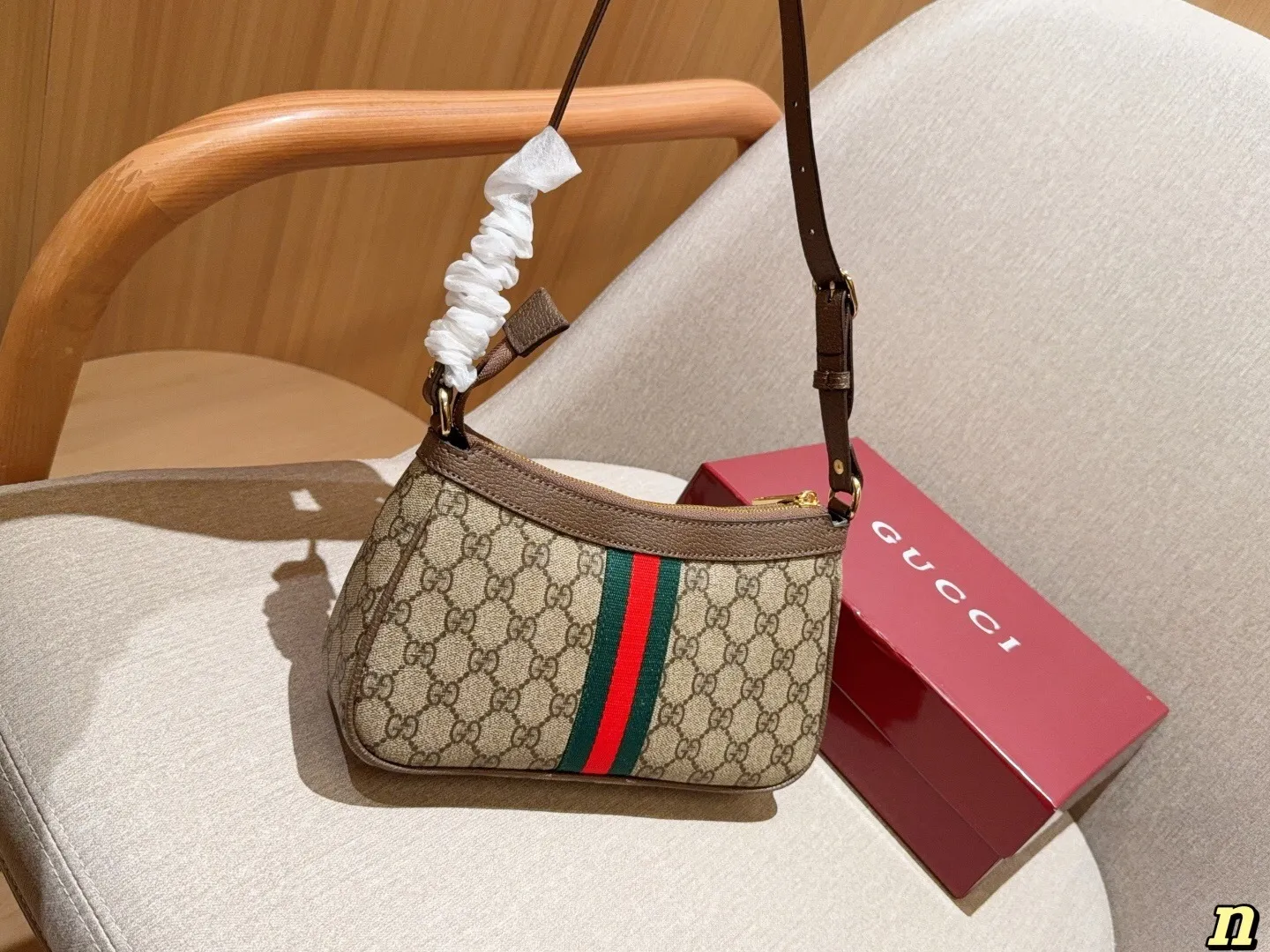 All categories Official website "Brand Women's Bags" Women's Bags 💙 GUCCI 2025 new GUCCI armpit bag