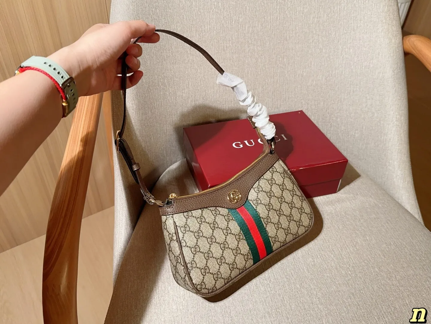 All categories Official website "Brand Women's Bags" Women's Bags 💙 GUCCI 2025 new GUCCI armpit bag