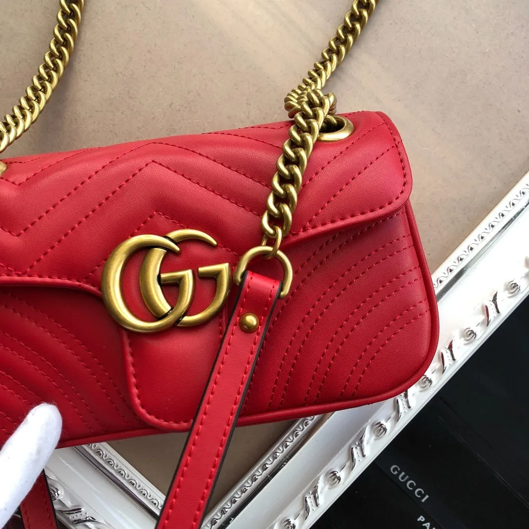 All categories Official website "Brand Women's Bags" Women's Bags 💙 GUCCI 2022 official new Gucci crossbody bag wholesale Original order quality 58001700 Size: 22-13-6Cm