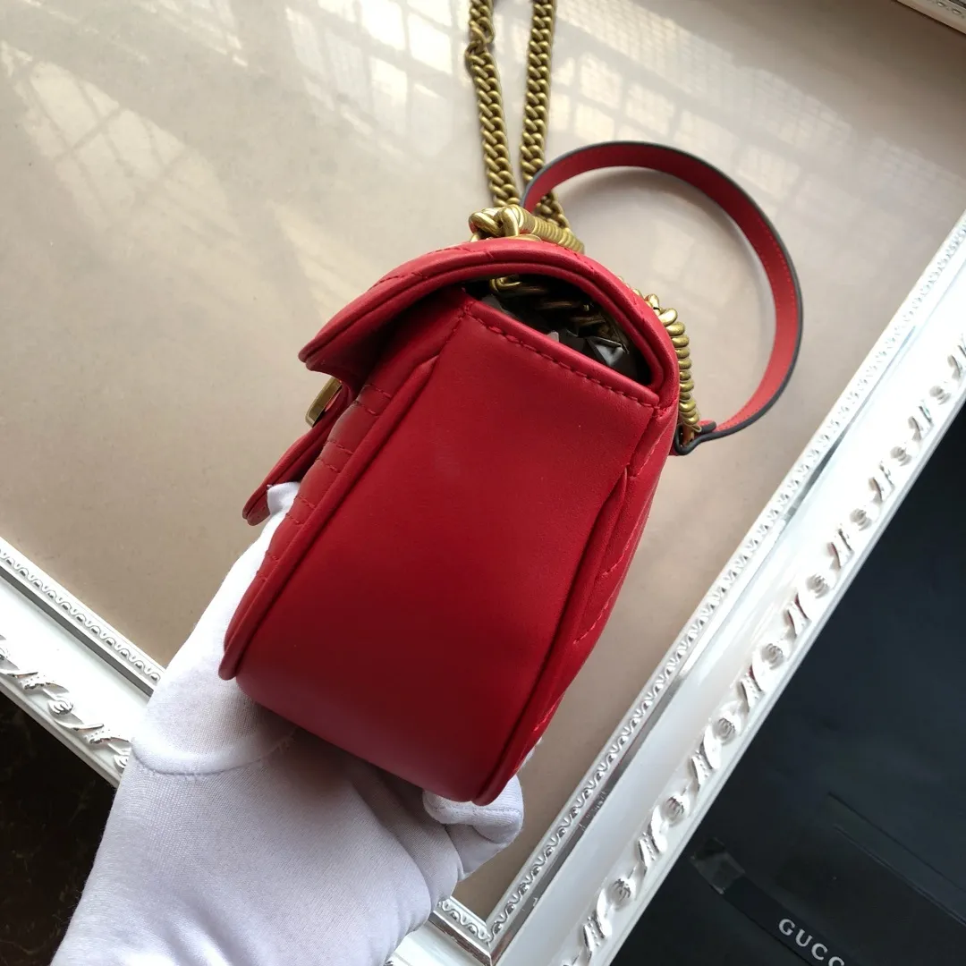 All categories Official website "Brand Women's Bags" Women's Bags 💙 GUCCI 2022 official new Gucci crossbody bag wholesale Original order quality 58001700 Size: 22-13-6Cm