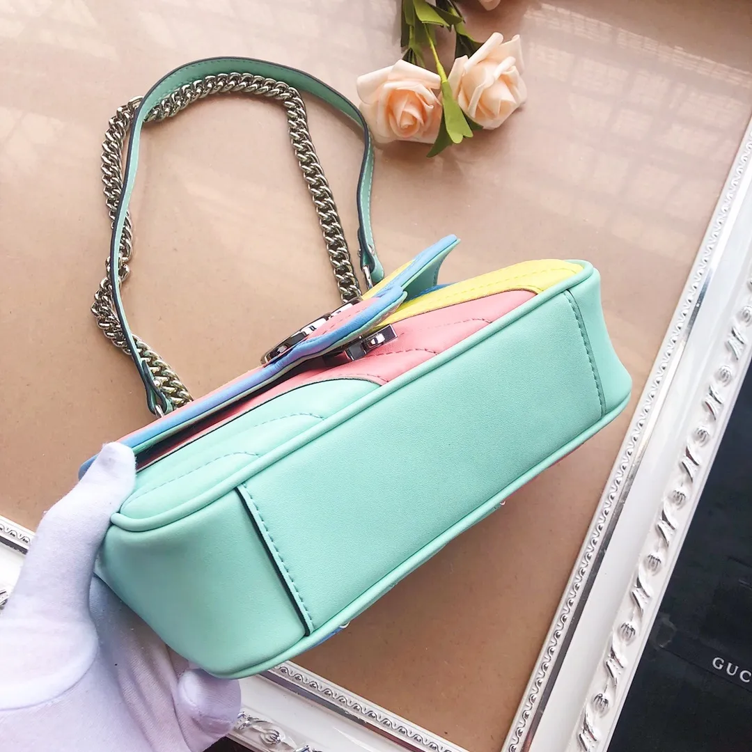 All categories Official website "Brand Women's Bags" Women's Bags 💙 GUCCI 2022 official new Gucci crossbody bag wholesale Original order quality 58001900 Size: 22-13-6Cm