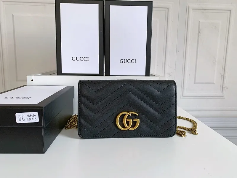 All categories Official website "Brand Women's Bags" Women's Bags 💙 GUCCI replica GUCCI, fine imitation GUCCI bag, GUCCI shoulder bag, 2023 official latest version GUCCI first layer cowhide chain bag, bag factory, original material, size: 18-10.5-4.5CM