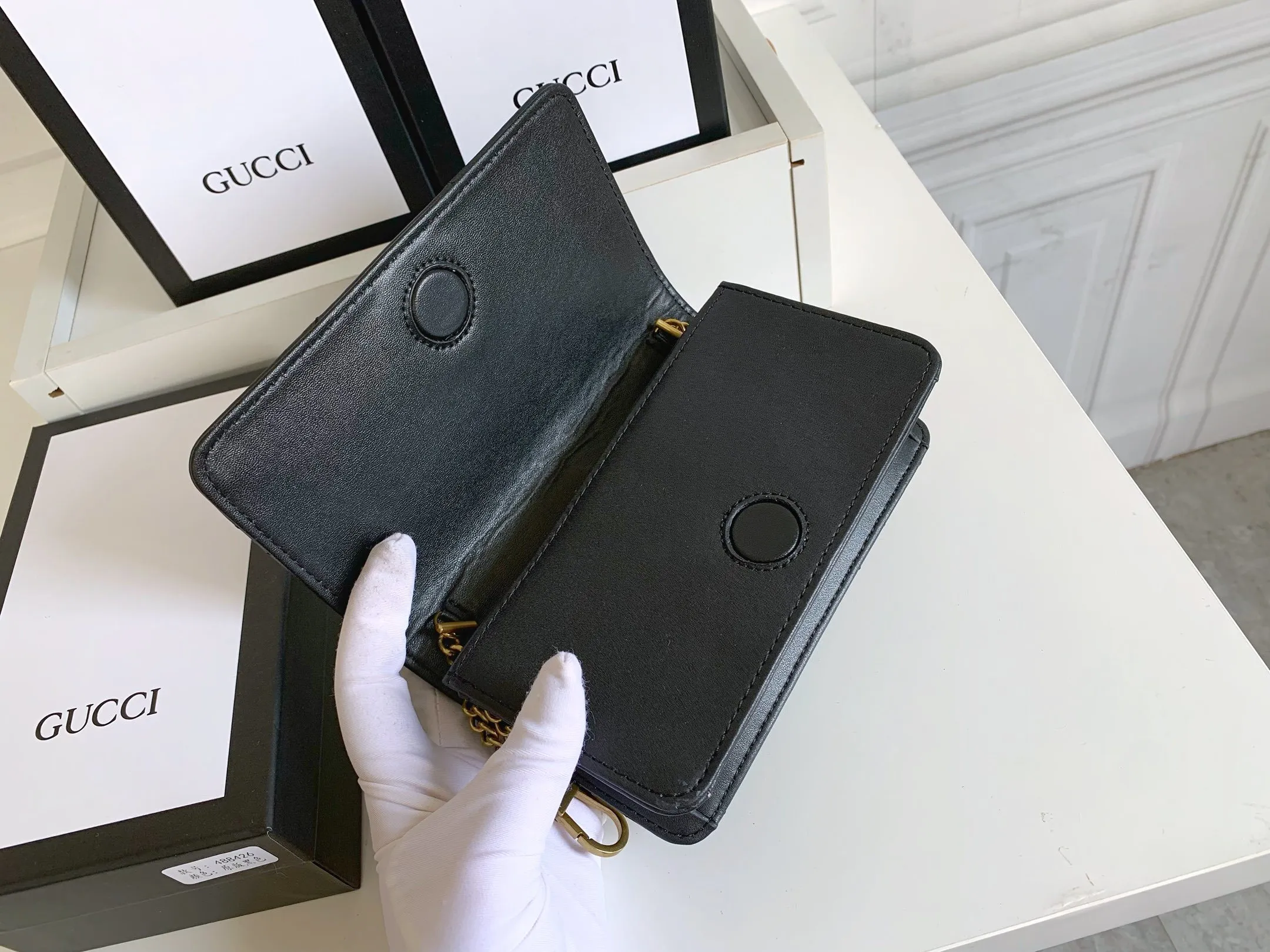 All categories Official website "Brand Women's Bags" Women's Bags 💙 GUCCI replica GUCCI, fine imitation GUCCI bag, GUCCI shoulder bag, 2023 official latest version GUCCI first layer cowhide chain bag, bag factory, original material, size: 18-10.5-4.5CM