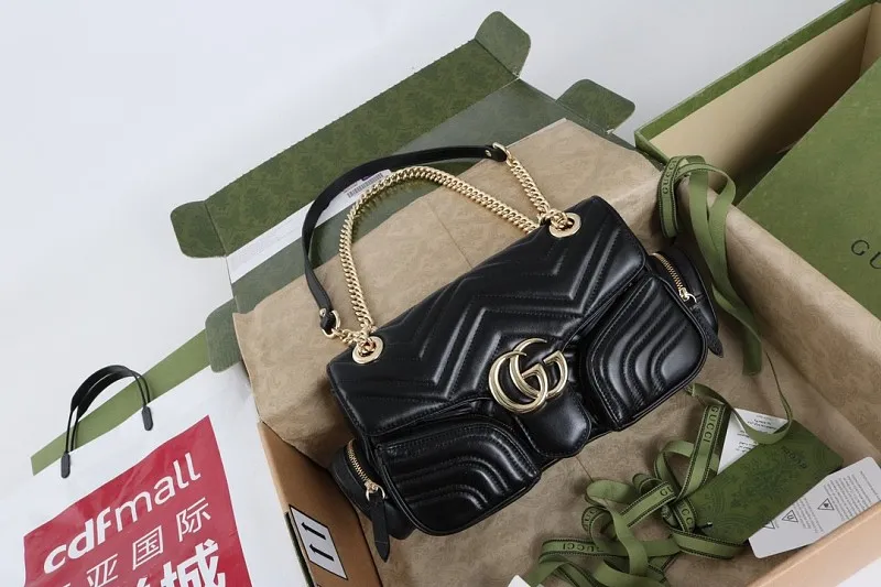 All Categories Official Website "Brand Women's Bags" Women's Bags 💙 GUCCI GUCCI 2026 New Classic GG Pattern Crossbody Bag