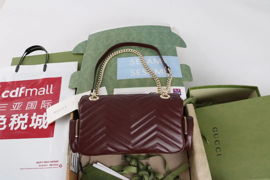 All Categories Official Website "Brand Women's Bags" Women's Bags 💙 GUCCI GUCCI 2026 New Classic GG Pattern Crossbody Bag