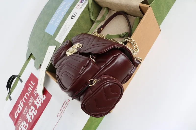 All Categories Official Website "Brand Women's Bags" Women's Bags 💙 GUCCI GUCCI 2026 New Classic GG Pattern Crossbody Bag