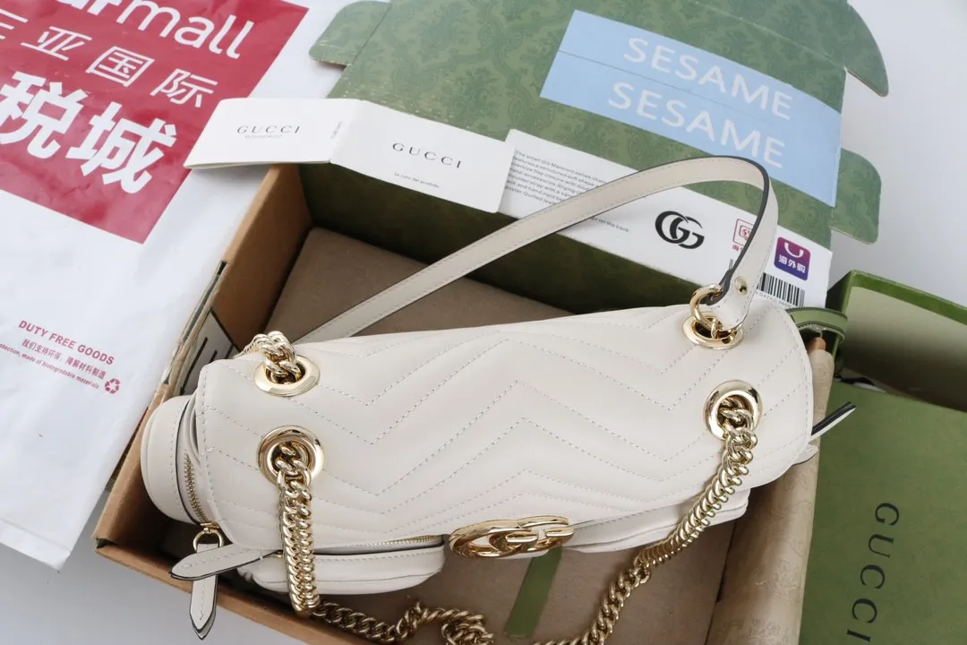 All Categories Official Website "Brand Women's Bags" Women's Bags 💙 GUCCI GUCCI 2026 New Classic GG Pattern Crossbody Bag