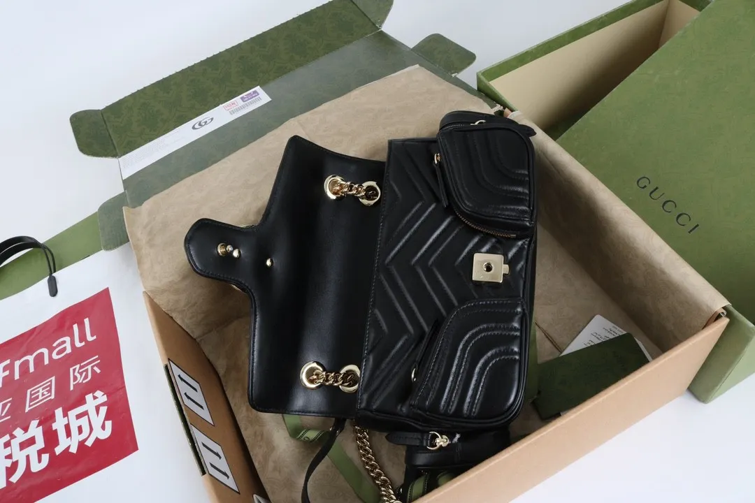 All Categories Official Website "Brand Women's Bags" Women's Bags 💙 GUCCI GUCCI 2026 New Classic GG Pattern Crossbody Bag