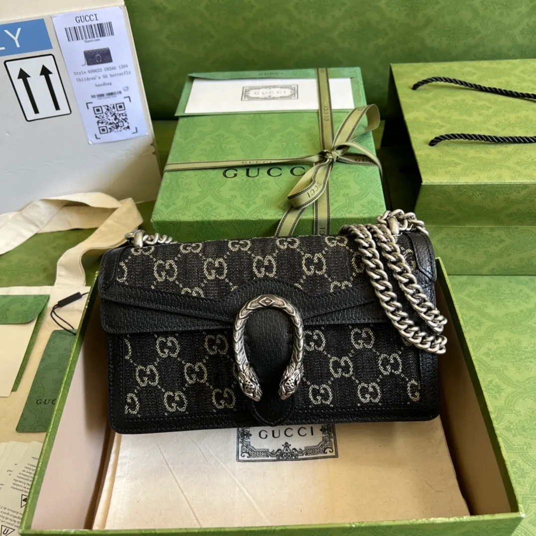 All categories Official website "Brand Women's Bags" Women's Bags 💙 GUCCI 2022 official new Gucci crossbody bag wholesale Original order quality 58002200 Size: 25-13.5-7Cm
