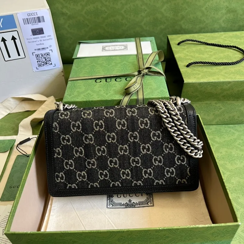All categories Official website "Brand Women's Bags" Women's Bags 💙 GUCCI 2022 official new Gucci crossbody bag wholesale Original order quality 58002200 Size: 25-13.5-7Cm