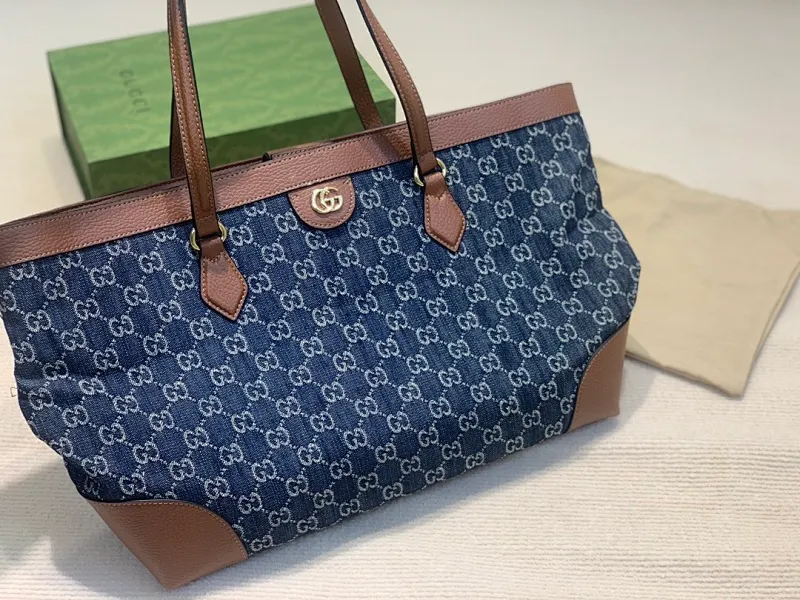 All categories Official website "Brand Women's Bags" Women's Bags 💙 GUCCI 2023 latest GUCCI denim handbags