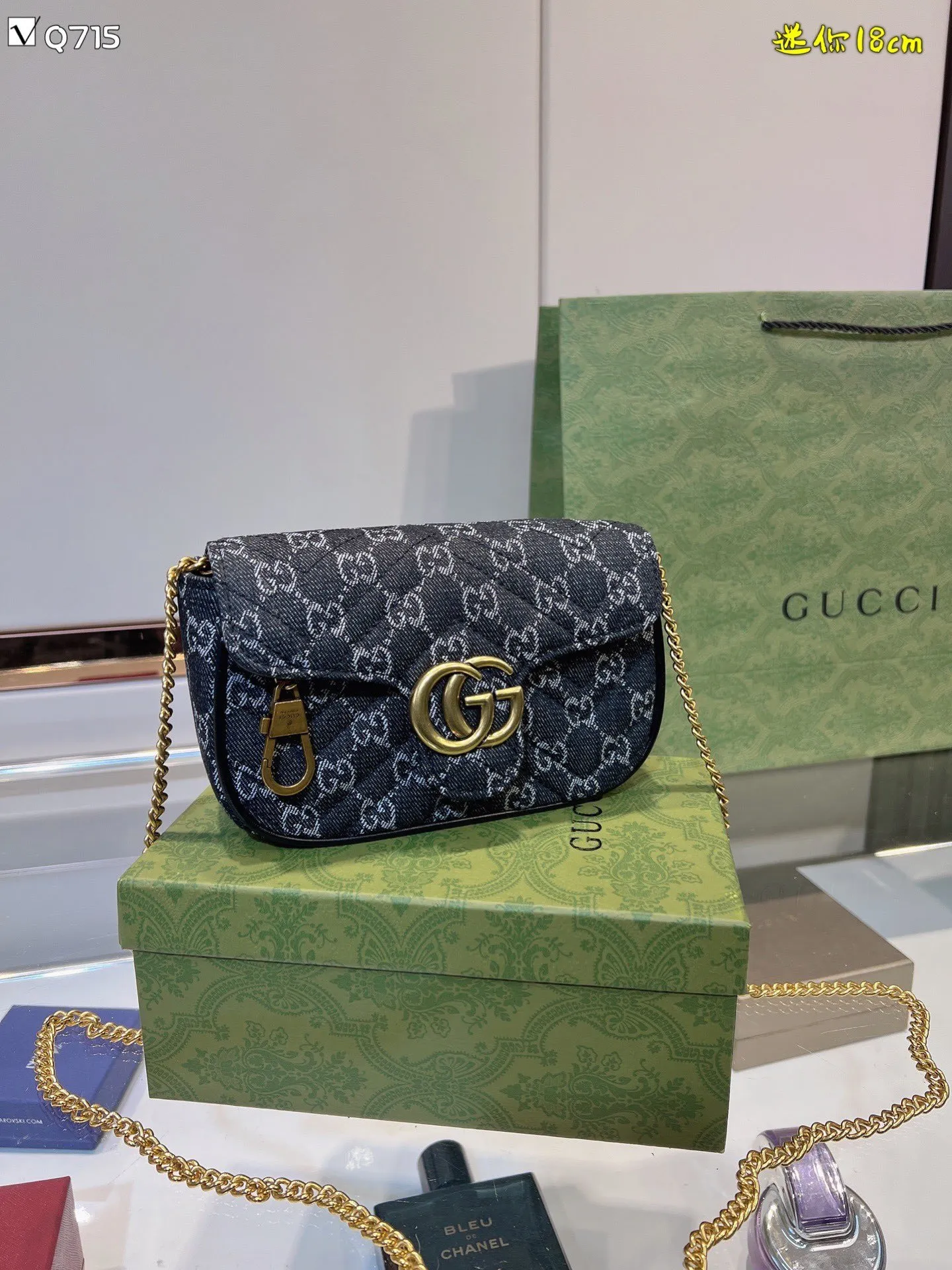 All categories Official website "Brand Women's Bags" Women's Bags 💙 GUCCI 2022 Official New Gucci Crossbody Bag Wholesale 58001350 High Quality Specifications: 18-12CM