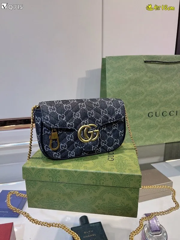 All categories Official website "Brand Women's Bags" Women's Bags 💙 GUCCI 2022 Official New Gucci Crossbody Bag Wholesale 58001350 High Quality Specifications: 18-12CM