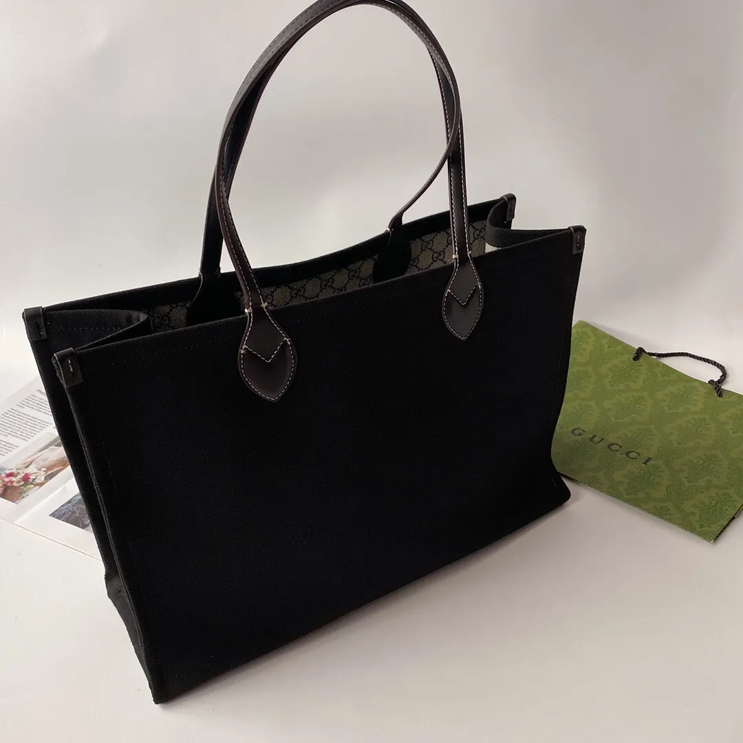 All Categories Official Website "Brand Women's Bags" Women's Bags 💙 GUCCI 2024 New GUCCI Cool Tote Canvas Bag
