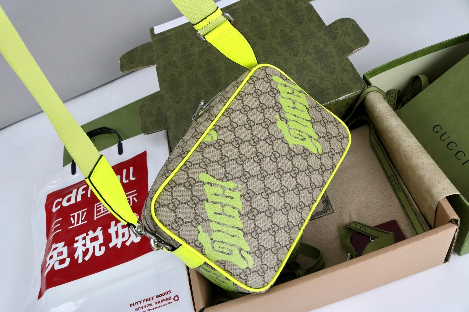 All Categories Official Website "Brand Women's Bags" Women's Bags 💙 GUCCI GUCCI 2026 New Classic GG Pattern Crossbody Bag