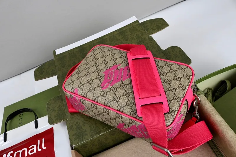 All Categories Official Website "Brand Women's Bags" Women's Bags 💙 GUCCI GUCCI 2026 New Classic GG Pattern Crossbody Bag