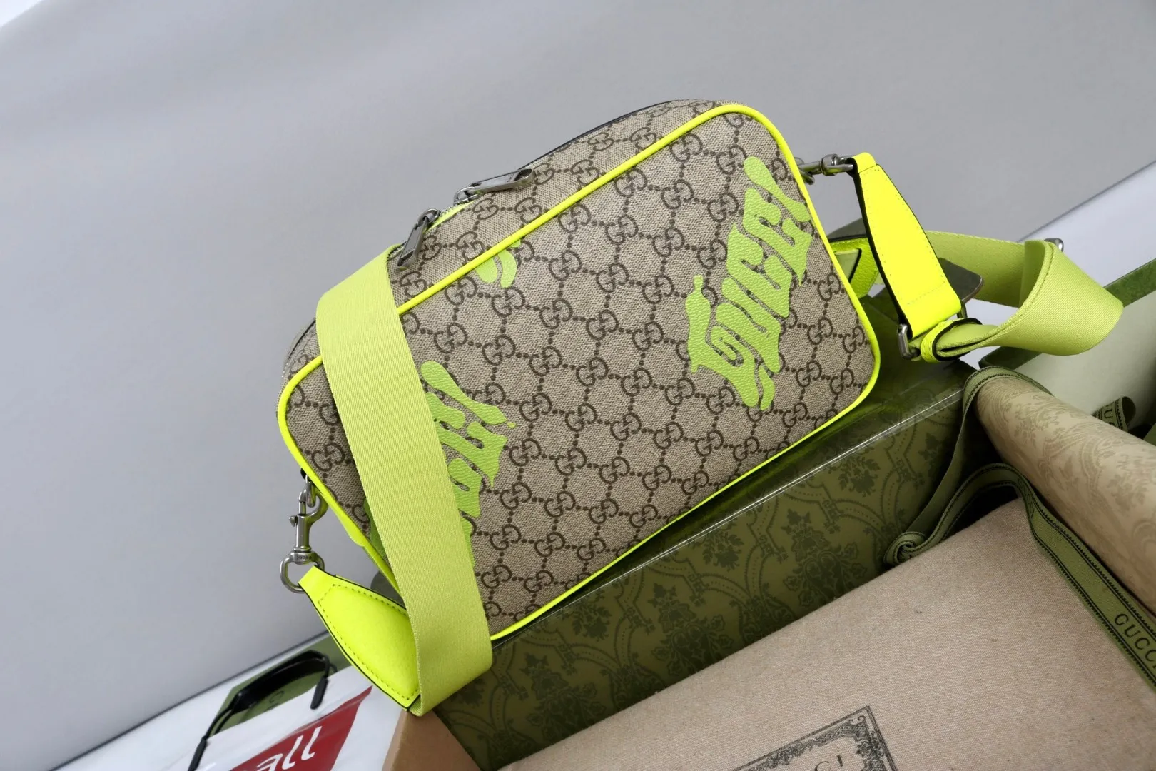 All Categories Official Website "Brand Women's Bags" Women's Bags 💙 GUCCI GUCCI 2026 New Classic GG Pattern Crossbody Bag