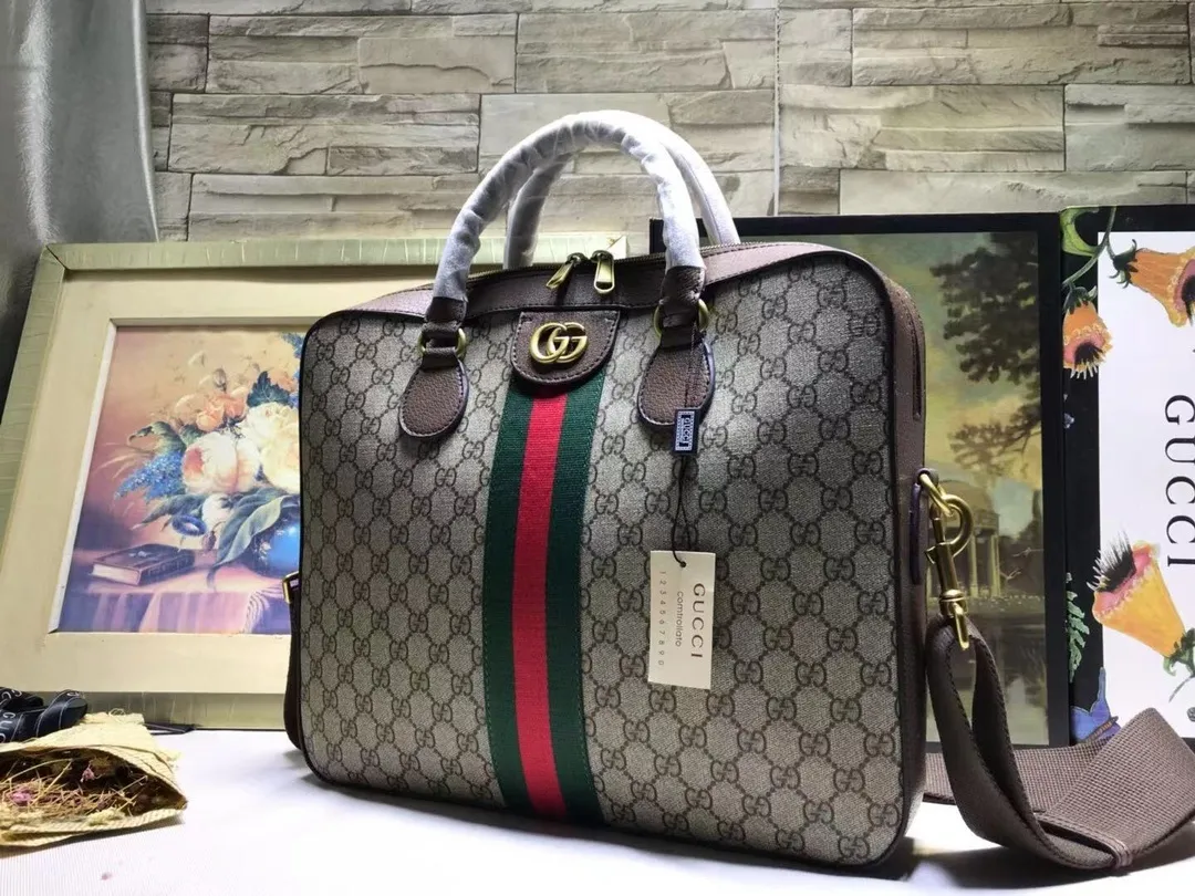 All categories Official website "Brand Women's Bags" Women's Bags 💙 GUCCI 2022 official new Gucci briefcase wholesale Original order quality 58002200 Size: 36.5-28.5-7 Cm