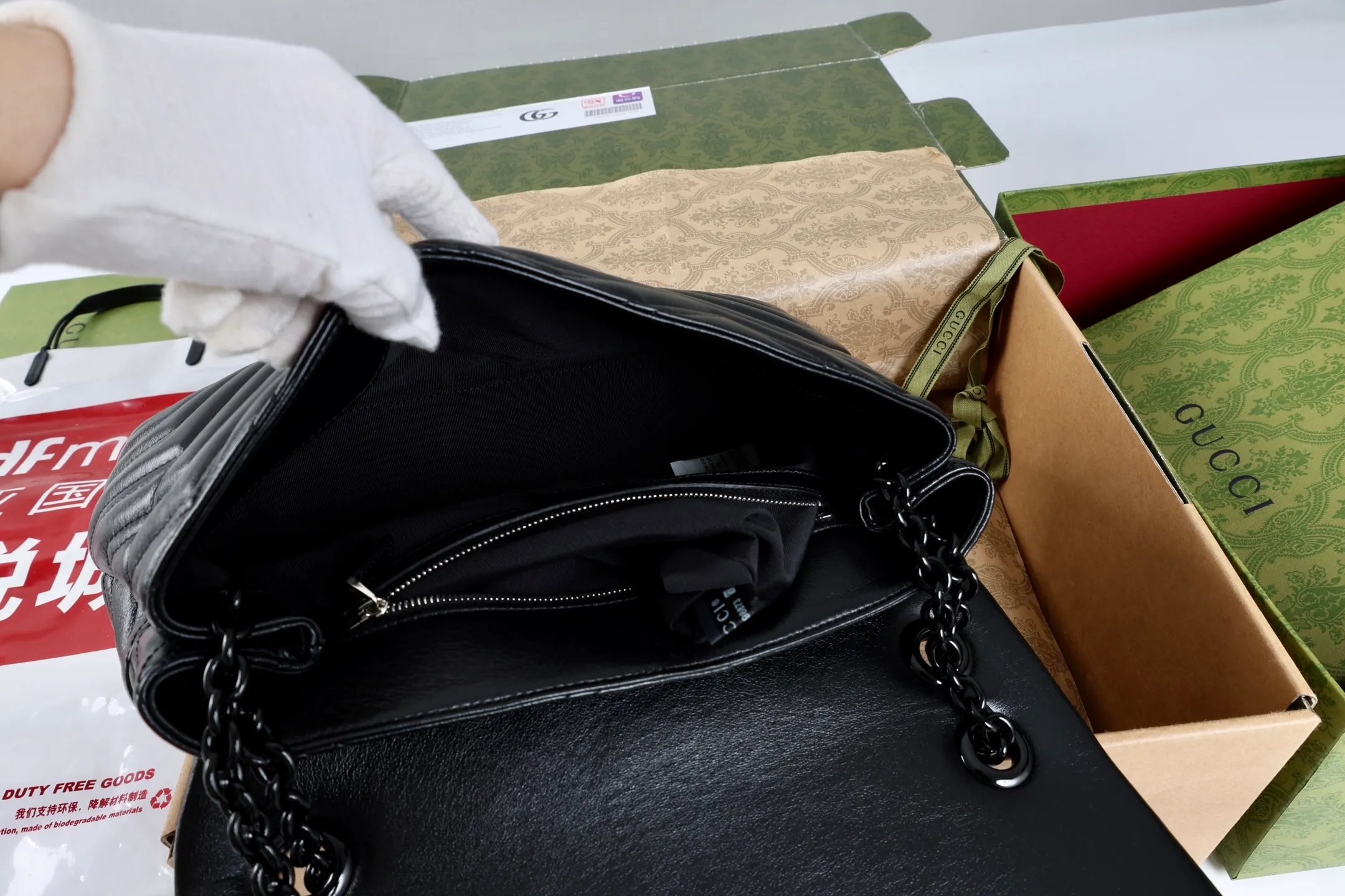All Categories Official Website "Brand Women's Bags" Women's Bags 💙 GUCCI GUCCI 2026 New Classic GG Pattern Crossbody Bag