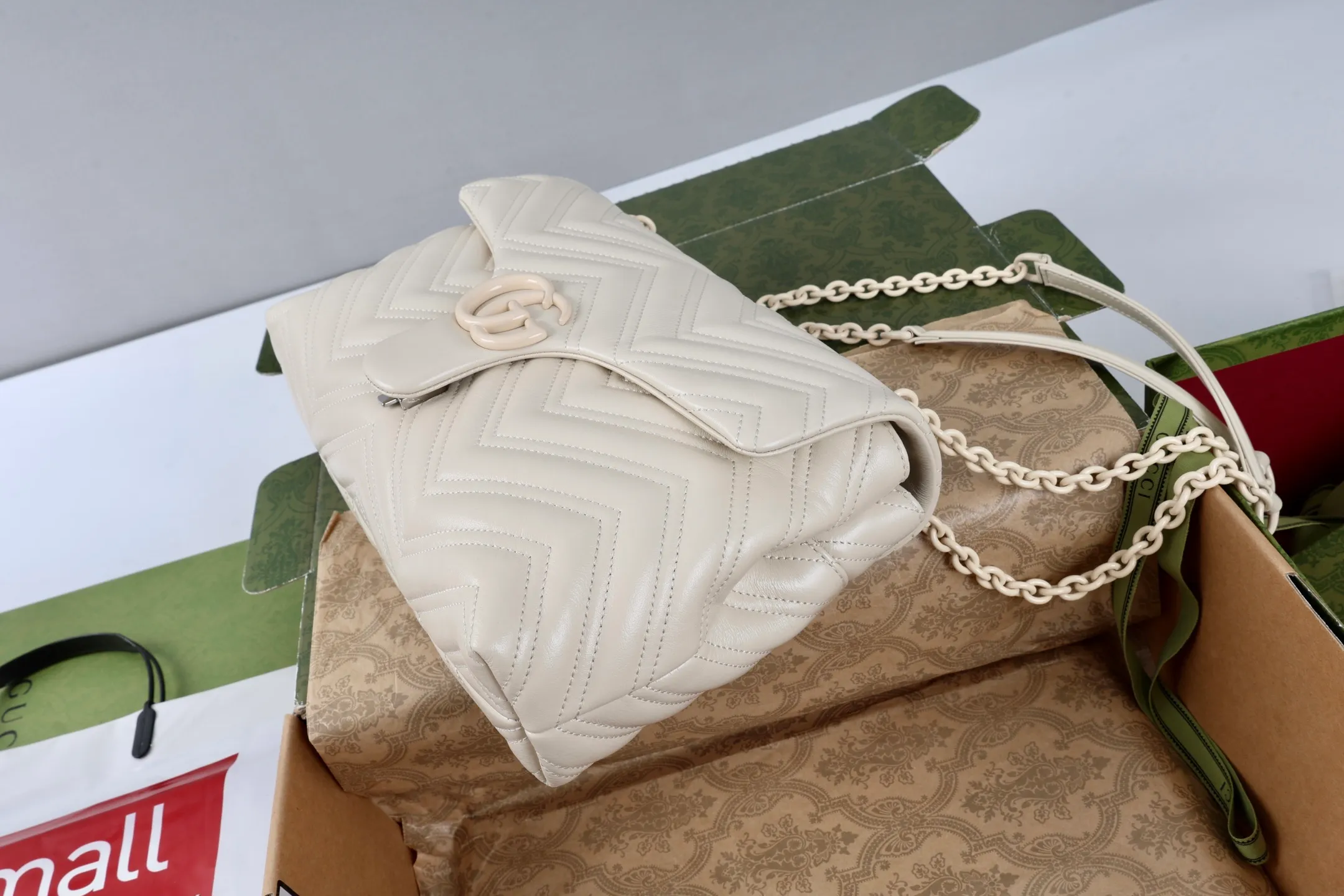 All Categories Official Website "Brand Women's Bags" Women's Bags 💙 GUCCI GUCCI 2026 New Classic GG Pattern Crossbody Bag